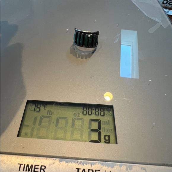 Old Pawn Native American Needlepoint Turquoise Ring - Picture 9 of 10